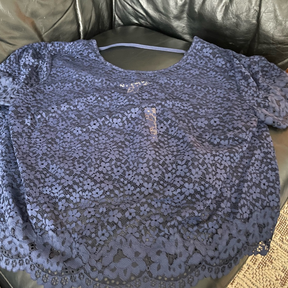 Victoria's Secret Lace Blouse - Blue
